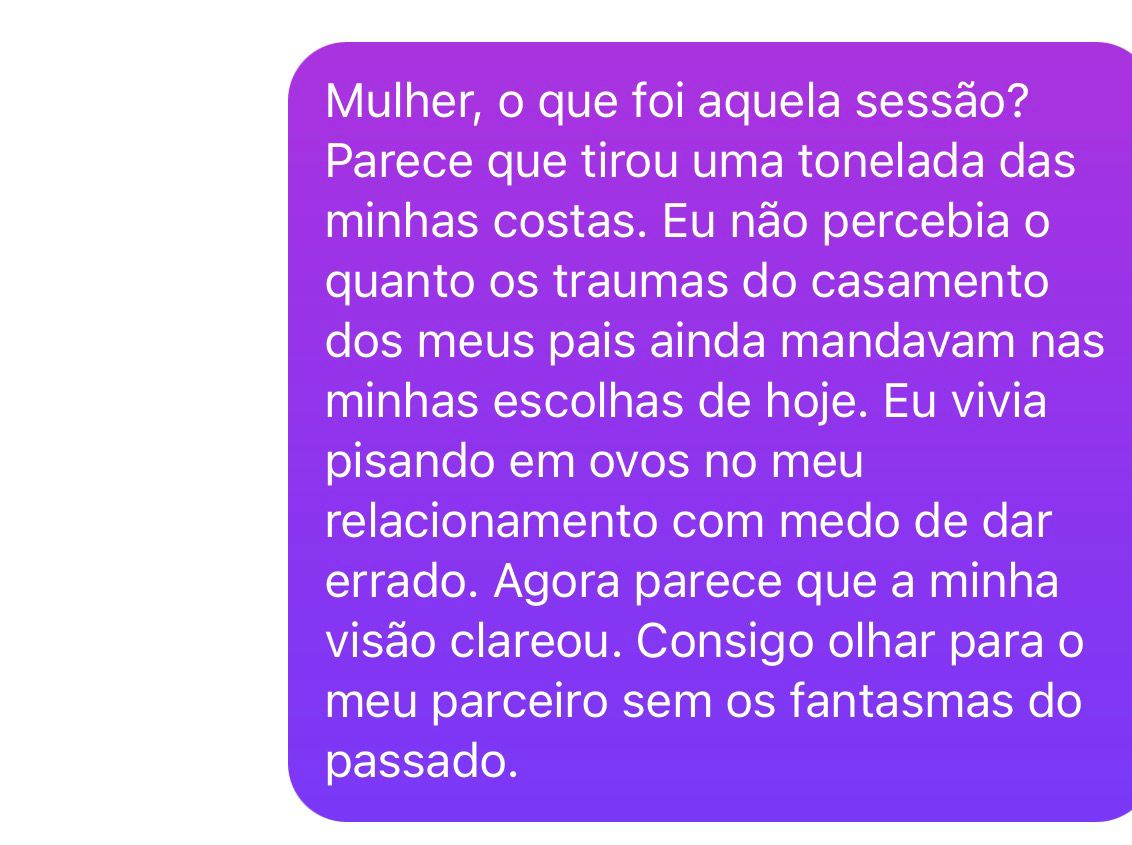 Depoimento de cliente
